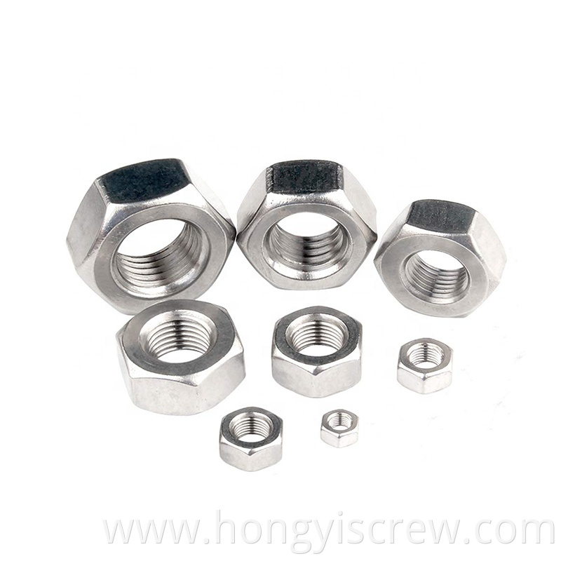 DIN934 Hex Nut Stainless Steel Manufacturer OEM Stock Support